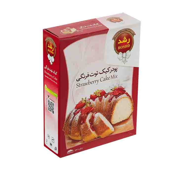 عکس اصلی پودر کیک توت فرنگی رشد 400 گرم